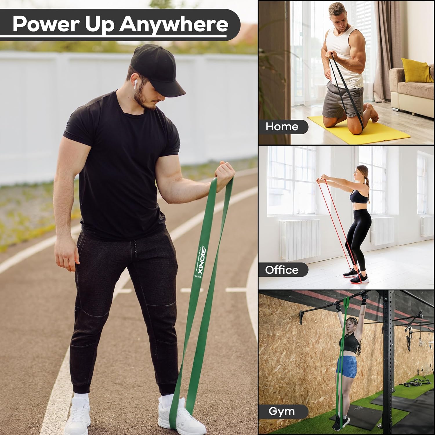 Resistance Band Pull-Up Set Power Up Anywhere.