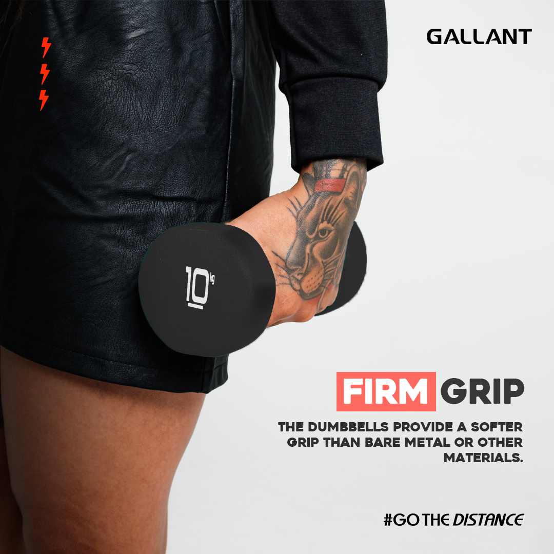 Gallant Neoprene Dumbbells Firm Grip.