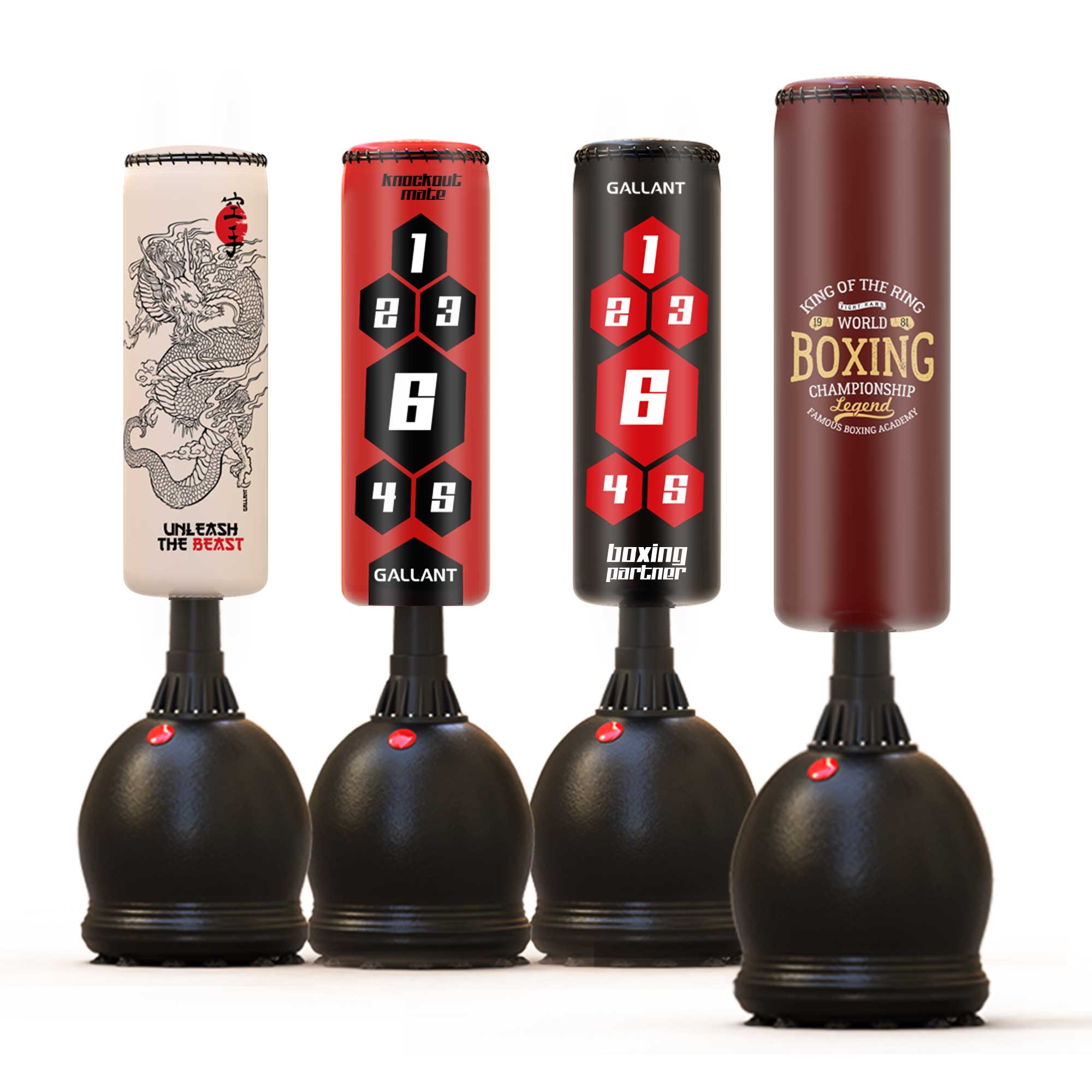 5.5ft Heritage Brown Free-Standing Punchbag Main IMG.