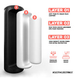 5.5ft Black Free-Standing Punchbag Layers Details.