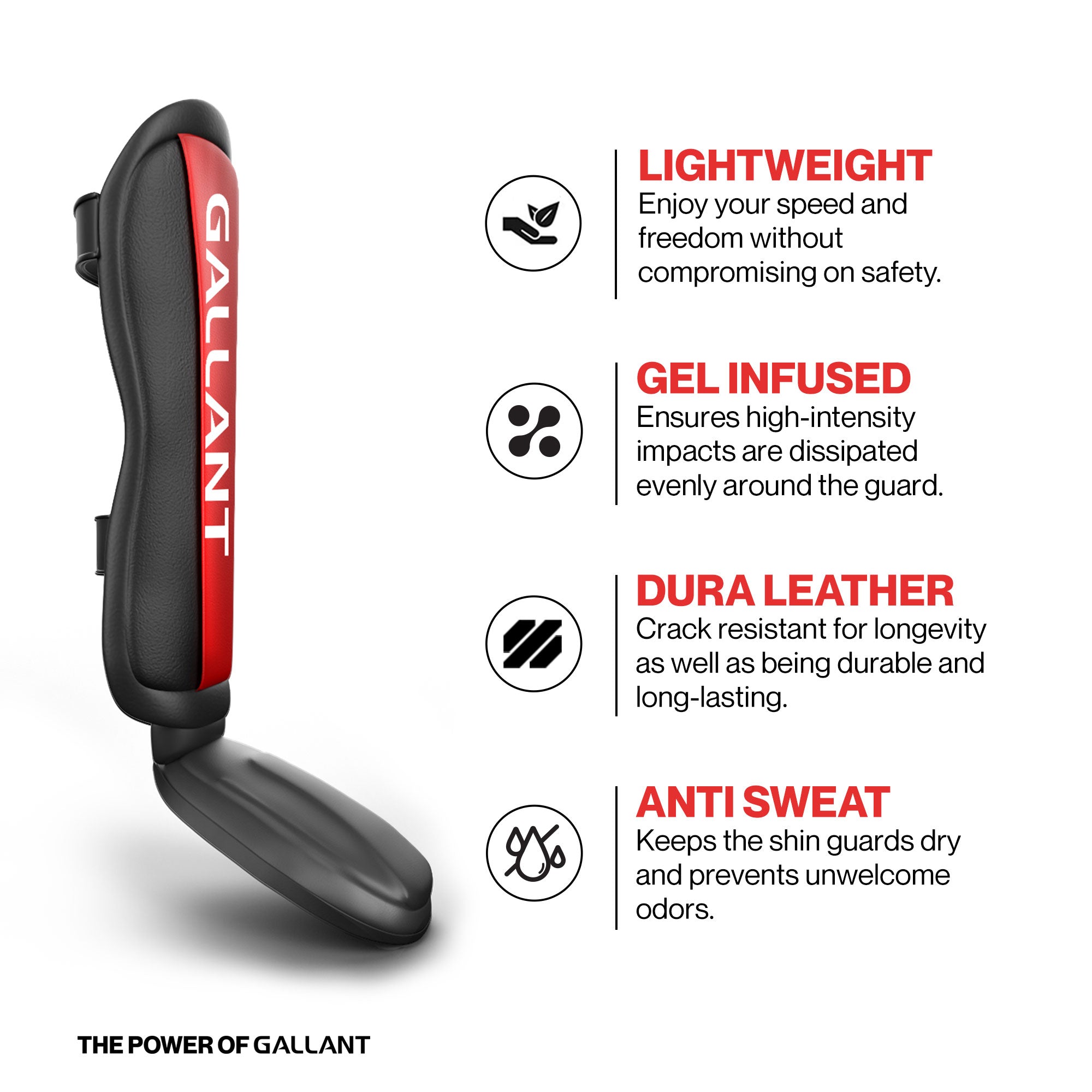 Gallant Heritage Muay Thai Shin Guards Product Details.