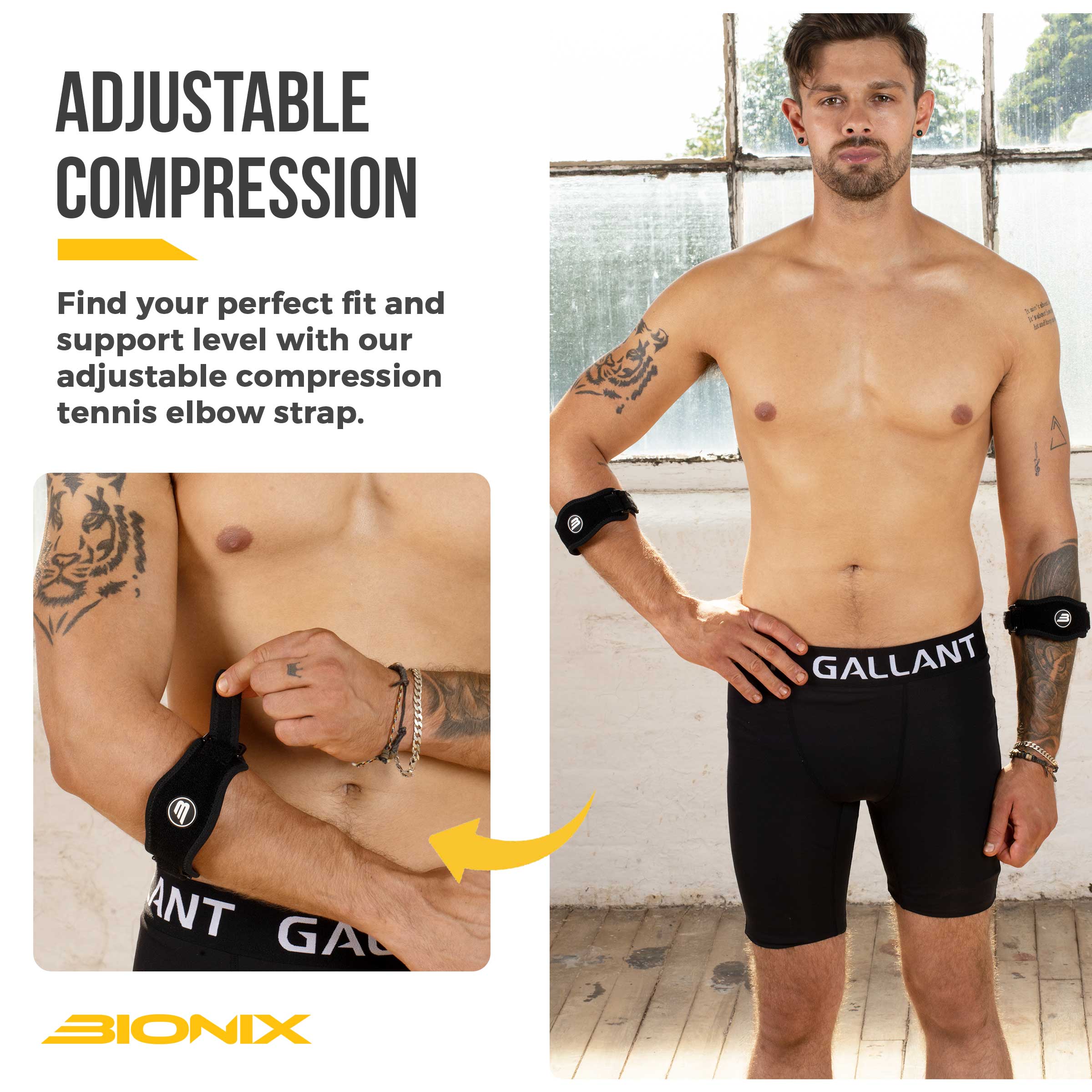 Tennis Elbow Support Adjustable Compression.